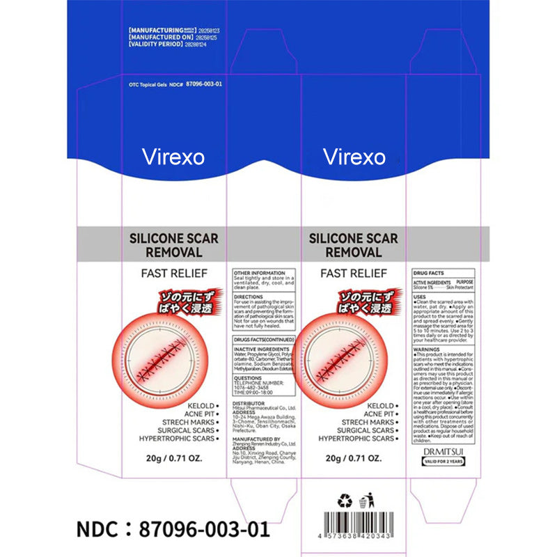 Virexo®Silicone Scar Gel for Old & New Scars — Lightweight, Fast-Absorbing Care for Face & Body