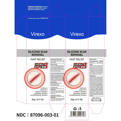 Virexo®Silicone Scar Gel for Old & New Scars — Lightweight, Fast-Absorbing Care for Face & Body