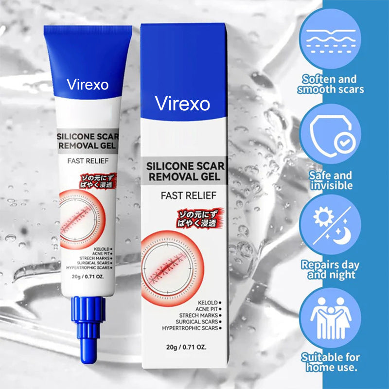 Virexo®Silicone Scar Gel for Old & New Scars — Lightweight, Fast-Absorbing Care for Face & Body